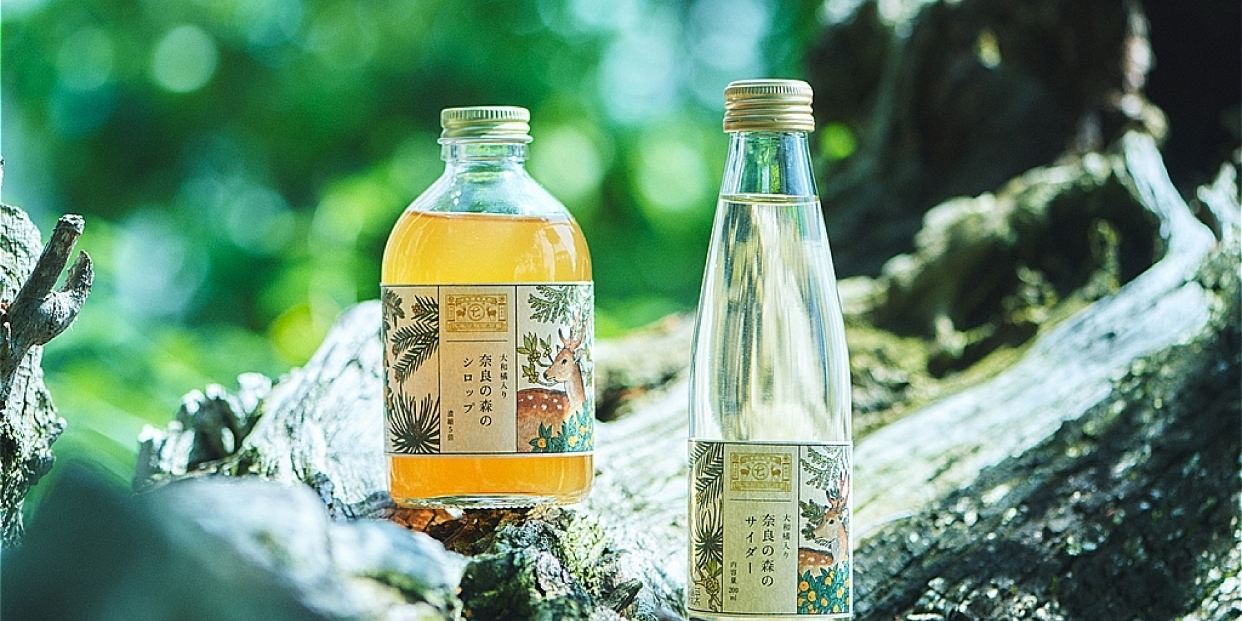 日本最古の森を飲む!!
「奈良の森シロップ・サイダー」