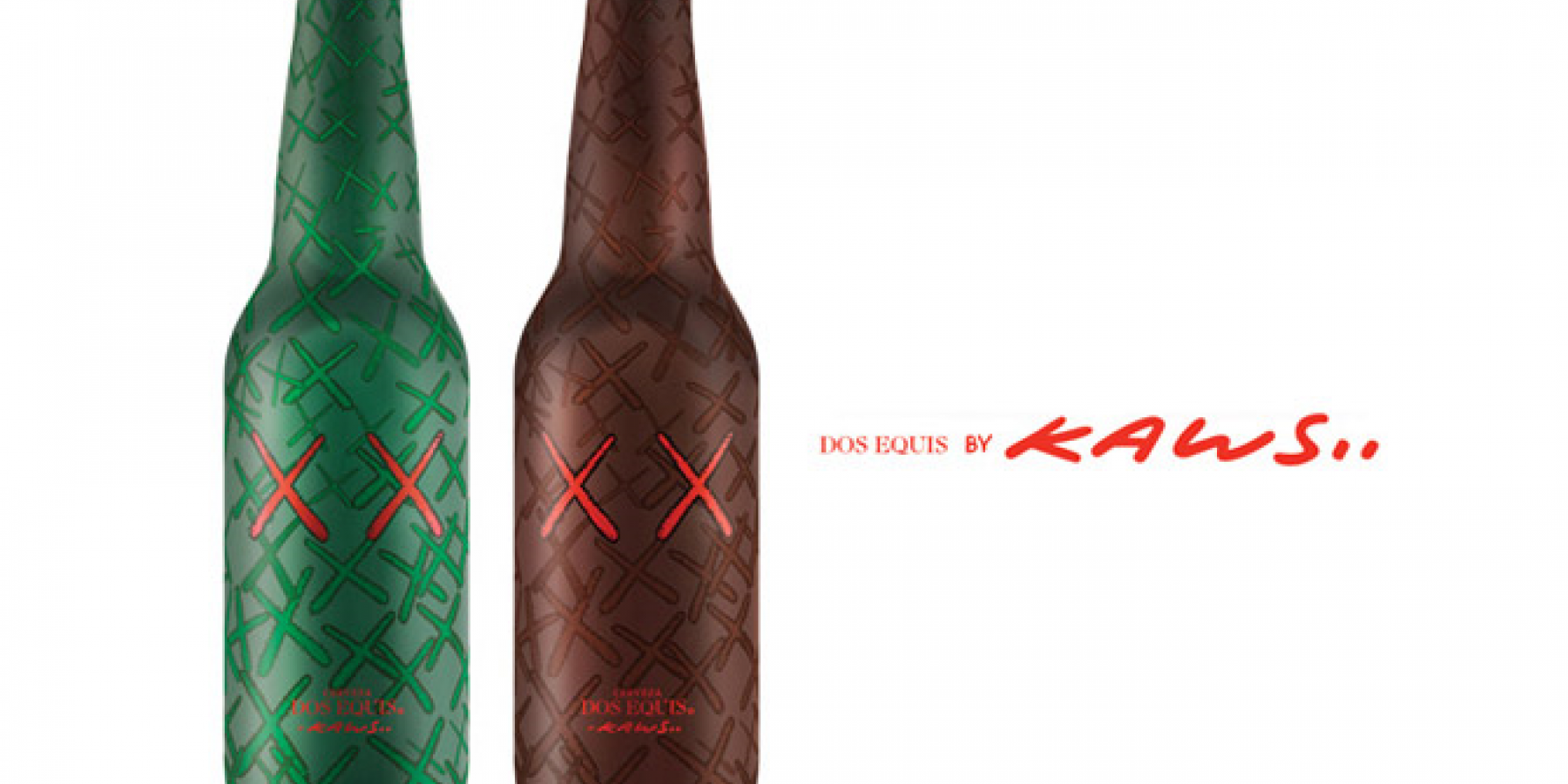 あのKAWSがビール瓶をデザイン