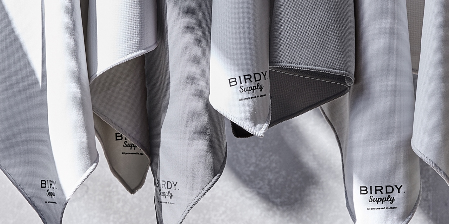 プロ御用達の「BIRDY. Supply」より
「Birdy ワイピングクロス」「Birdyグラススポンジ」新発売！
