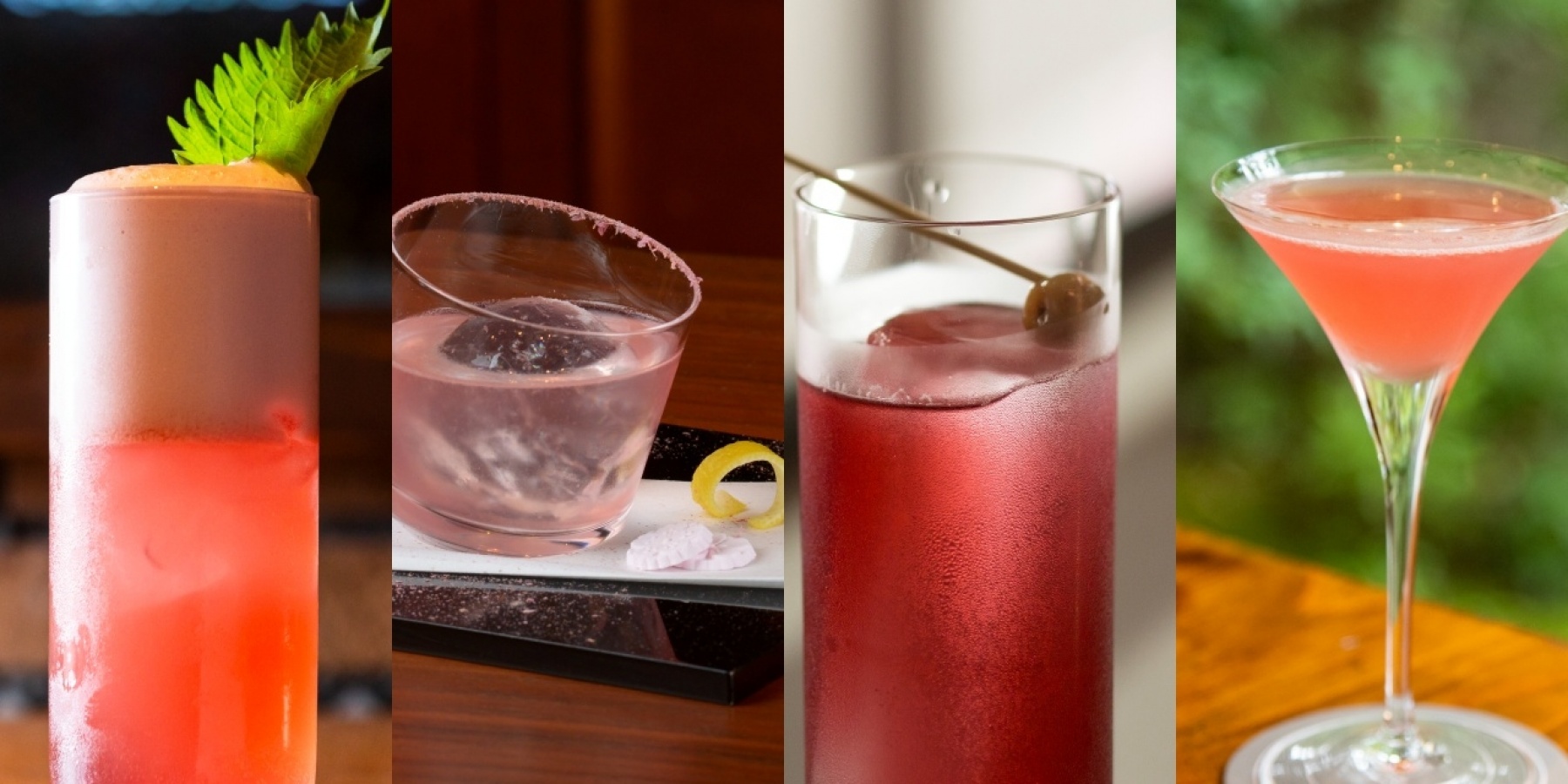今月のカクテルテーマは「ピンク」
春の訪れを1杯に込めて!