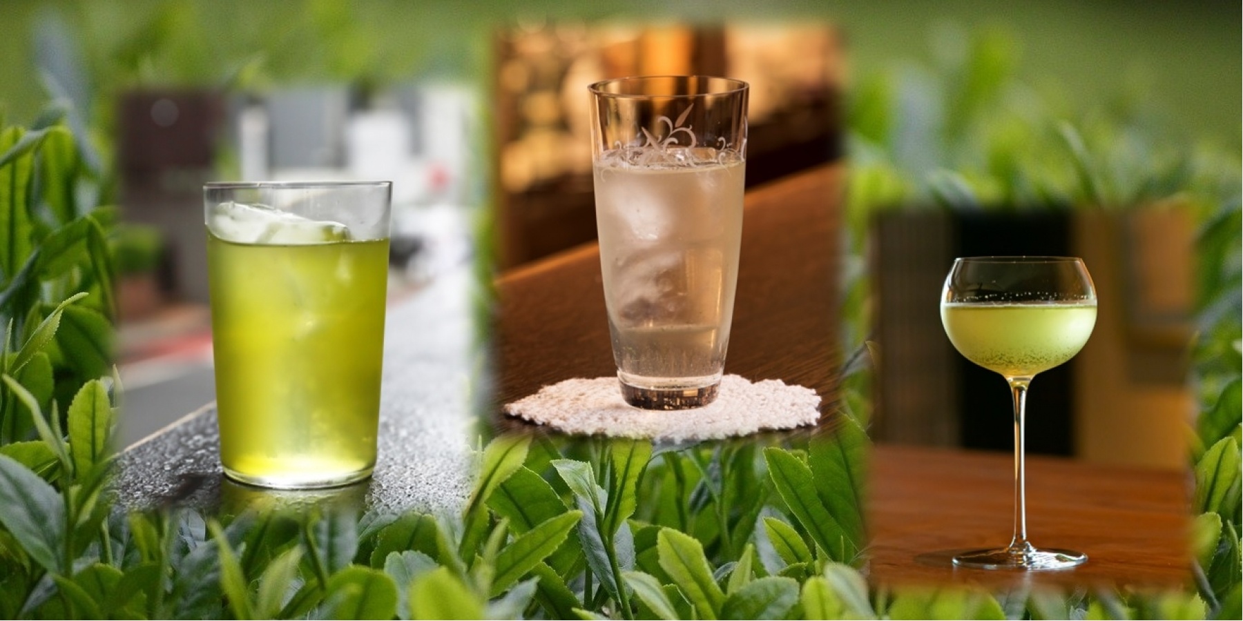 今月のカクテル
旬の新茶+水出し効果