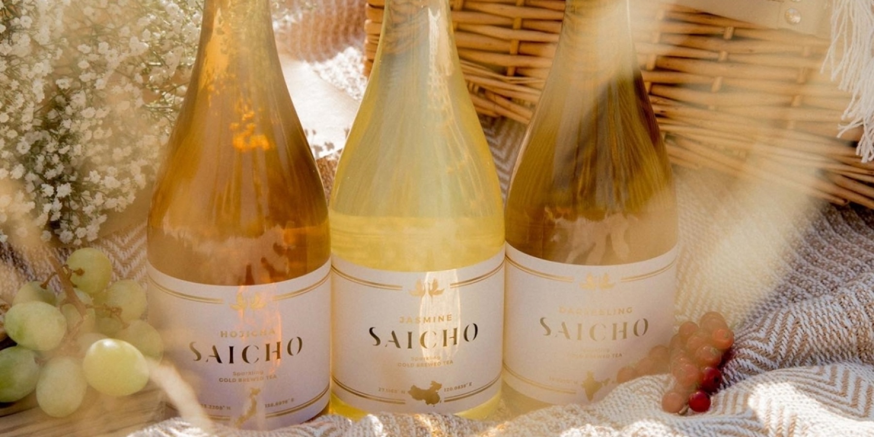 U.K.でシャンパンに肩を並べる人気!
ノンアル・スパークリングティー「SAICHO」